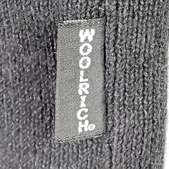 Woolrich Jacket Zip Up Women's Size Medium M Black Sweater Knit Christmas - Picture 6 of 10